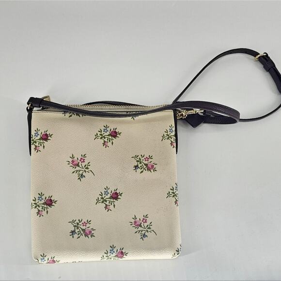 Coach Kitt Messenger Crossbody with Paint Dab Floral Print - Picture 6 of 6